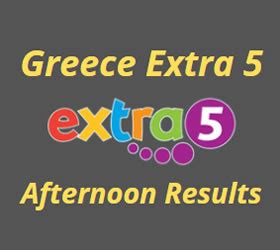 greece extra 5 afternoon results